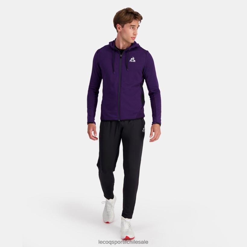 hombres pantalones de moda negro T24B282 Le Coq Sportif ropa