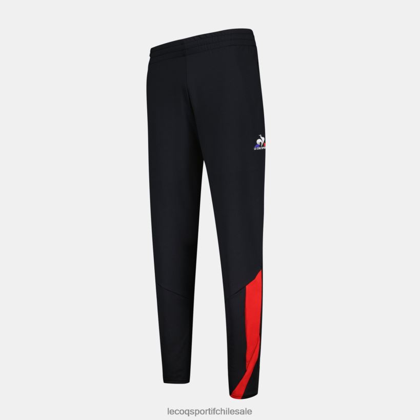 hombres pantalones de moda negro T24B286 Le Coq Sportif ropa