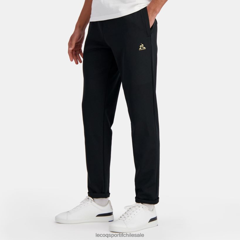 hombres pantalones de moda negro T24B298 Le Coq Sportif ropa