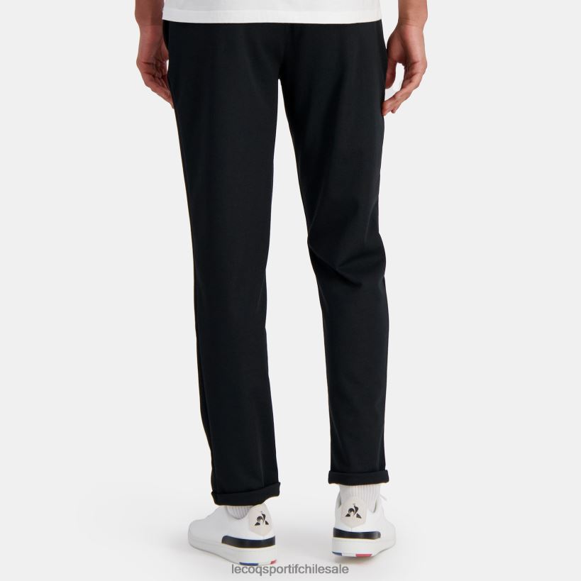 hombres pantalones de moda negro T24B298 Le Coq Sportif ropa