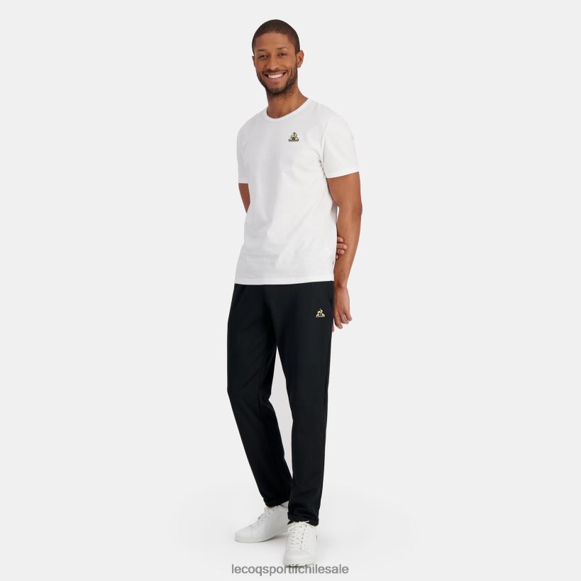 hombres pantalones de moda negro T24B298 Le Coq Sportif ropa