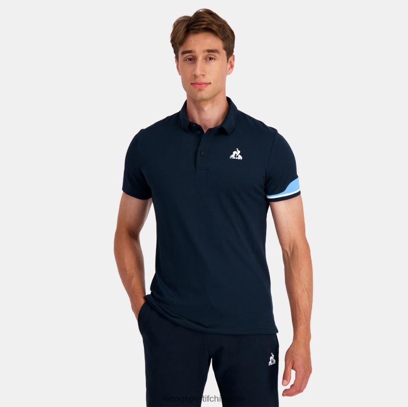 hombres polo azul T24B2132 Le Coq Sportif ropa