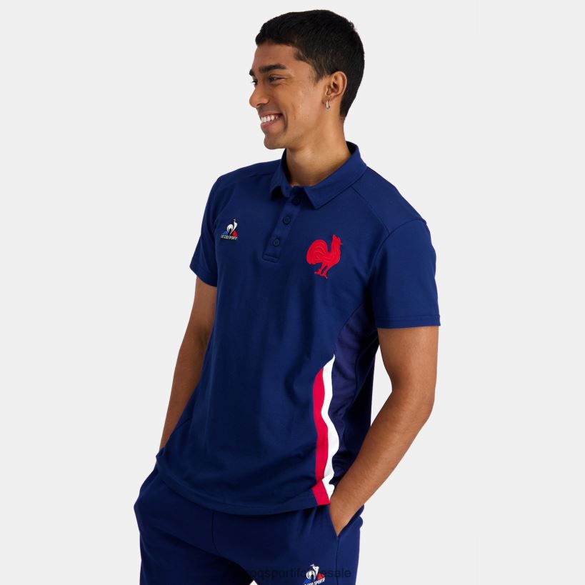 hombres polo azul T24B2138 Le Coq Sportif ropa