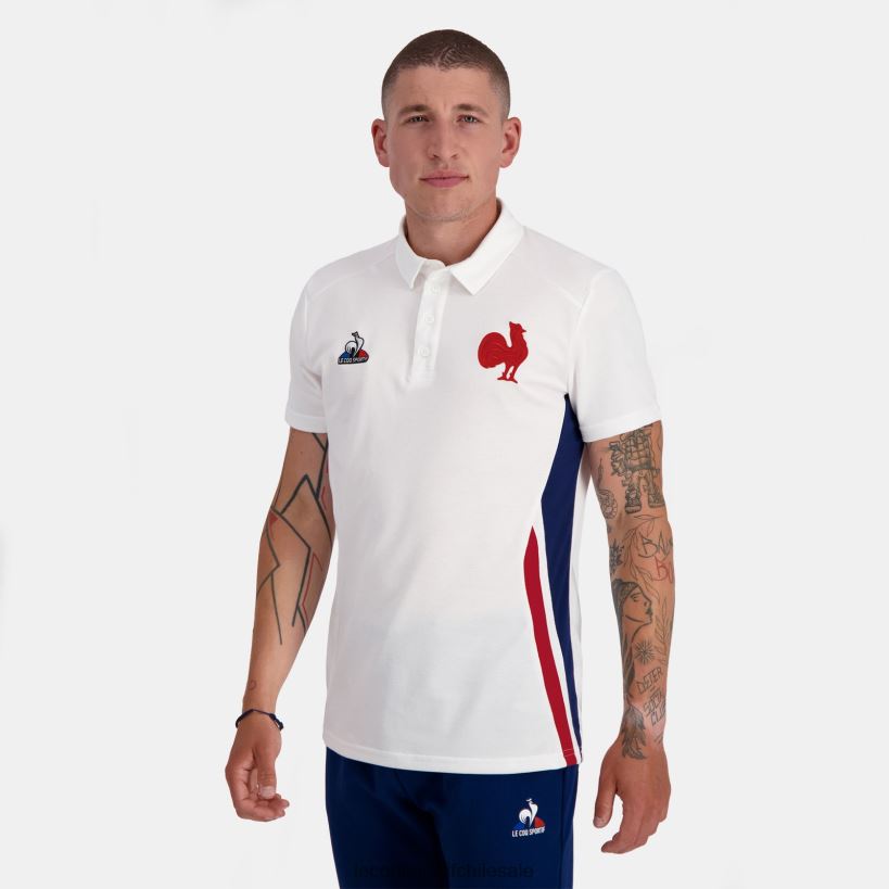 hombres polo blanco T24B2137 Le Coq Sportif ropa