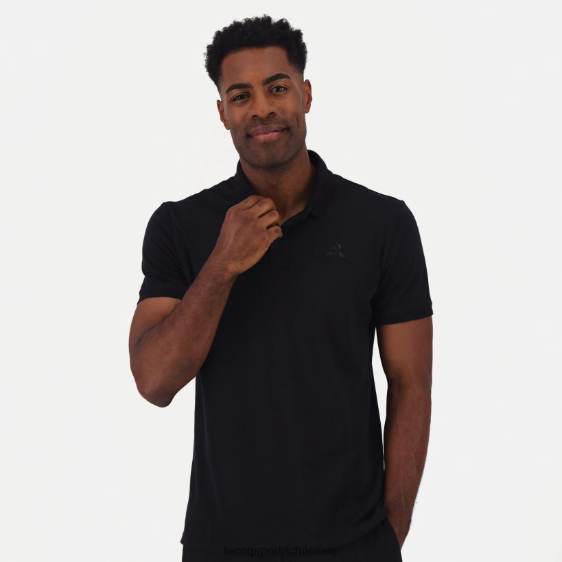 hombres polo negro T24B2129 Le Coq Sportif ropa