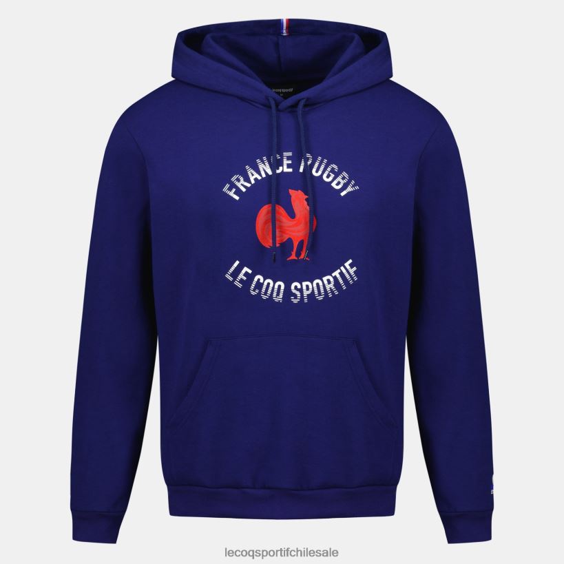 hombres Sudadera con capucha - France Rugby Blue T24B227 Le Coq Sportif ropa