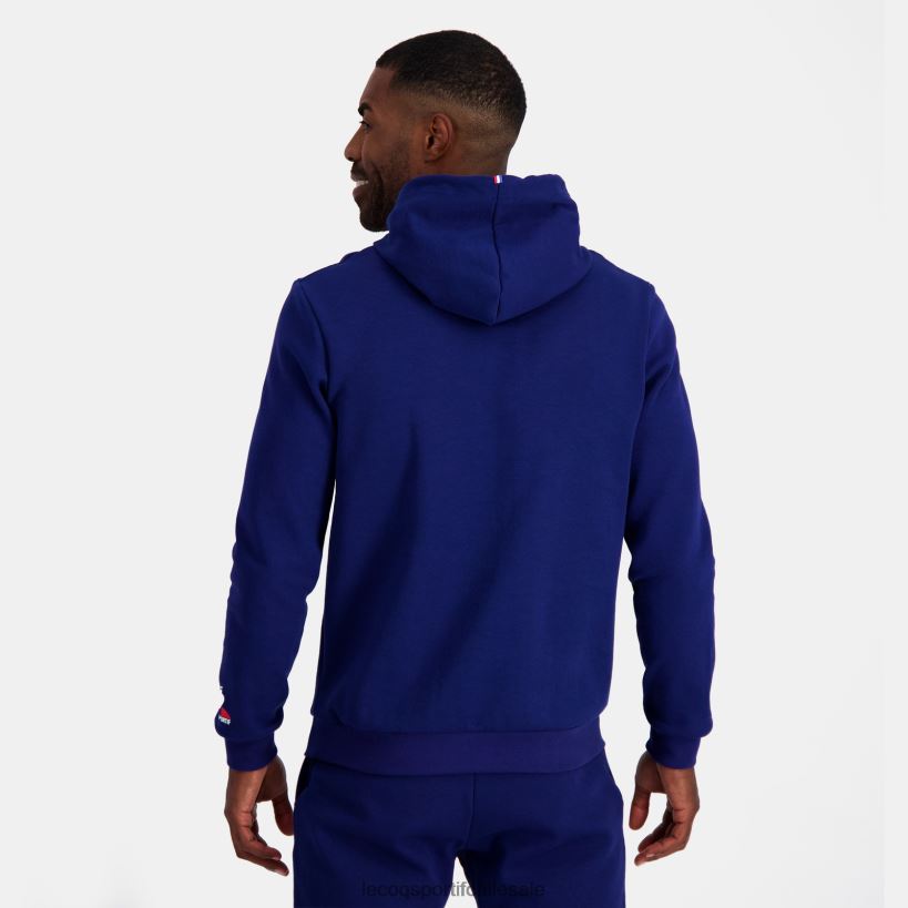hombres Sudadera con capucha - France Rugby Blue T24B227 Le Coq Sportif ropa