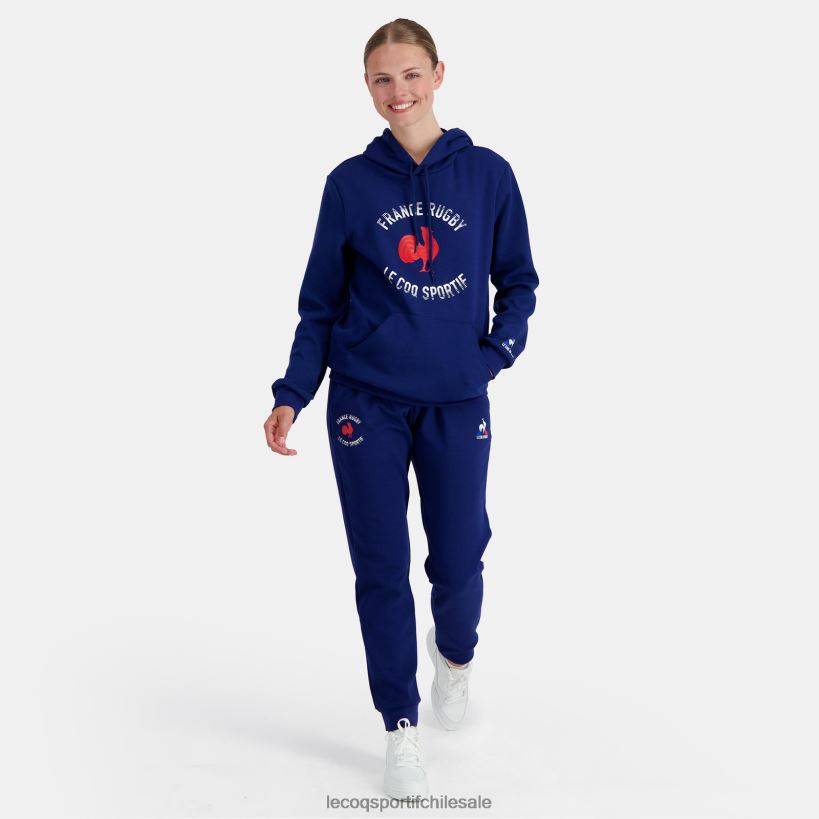hombres Sudadera con capucha - France Rugby Blue T24B227 Le Coq Sportif ropa