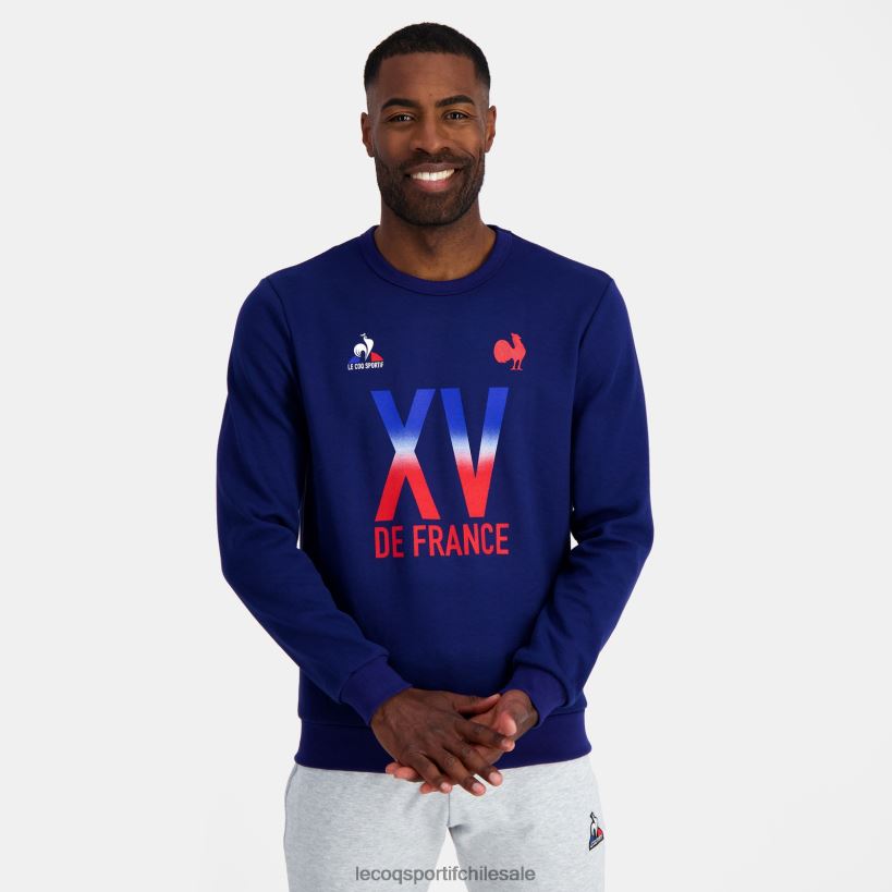 hombres Sudadera - xv de france blue T24B25 Le Coq Sportif ropa