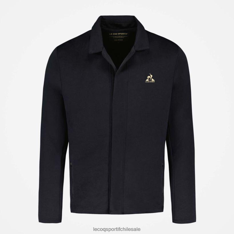 hombres chaqueta con cremallera negra T24B273 Le Coq Sportif ropa