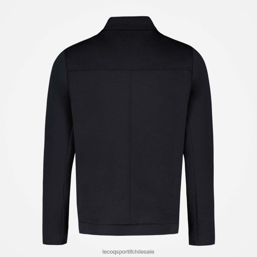 hombres chaqueta con cremallera negra T24B273 Le Coq Sportif ropa