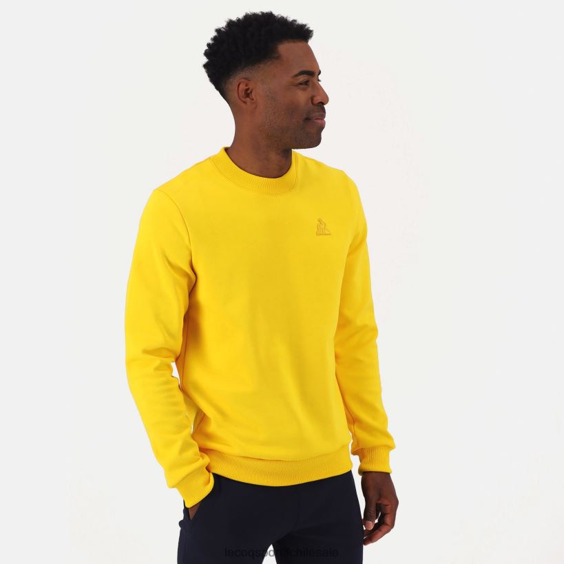 hombres sudadera amarilla T24B2464 Le Coq Sportif ropa
