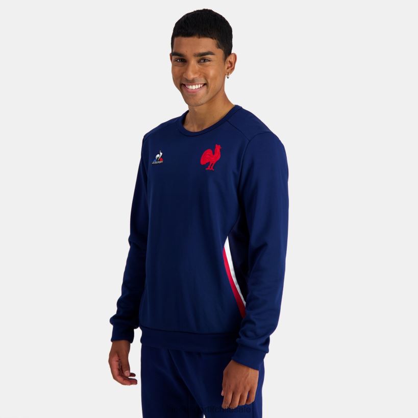 hombres sudadera azul T24B238 Le Coq Sportif ropa