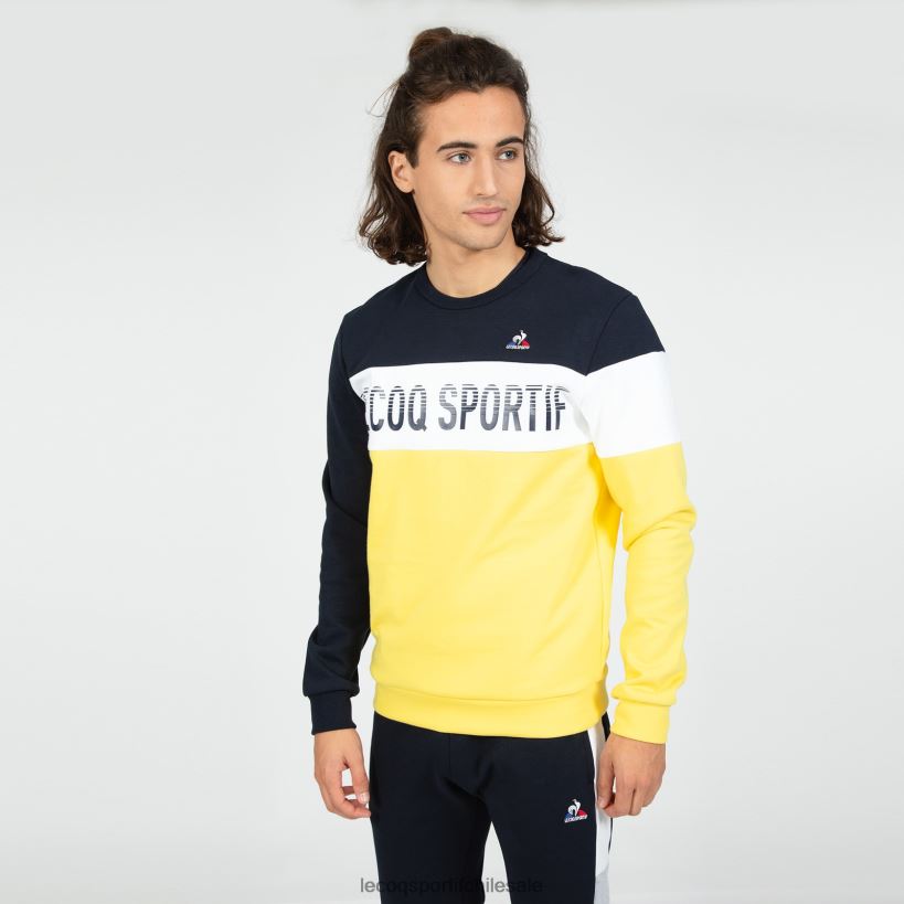 hombres sudadera azul T24B2484 Le Coq Sportif ropa