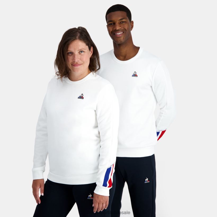 hombres sudadera blanca T24B21 Le Coq Sportif ropa