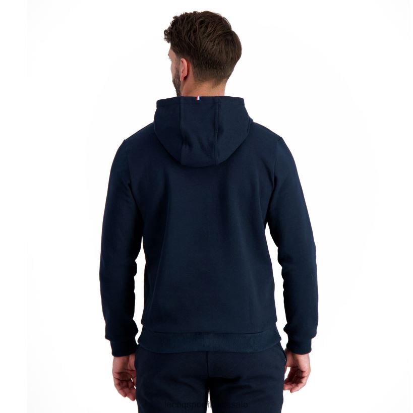 hombres sudadera con capucha azul T24B211 Le Coq Sportif ropa