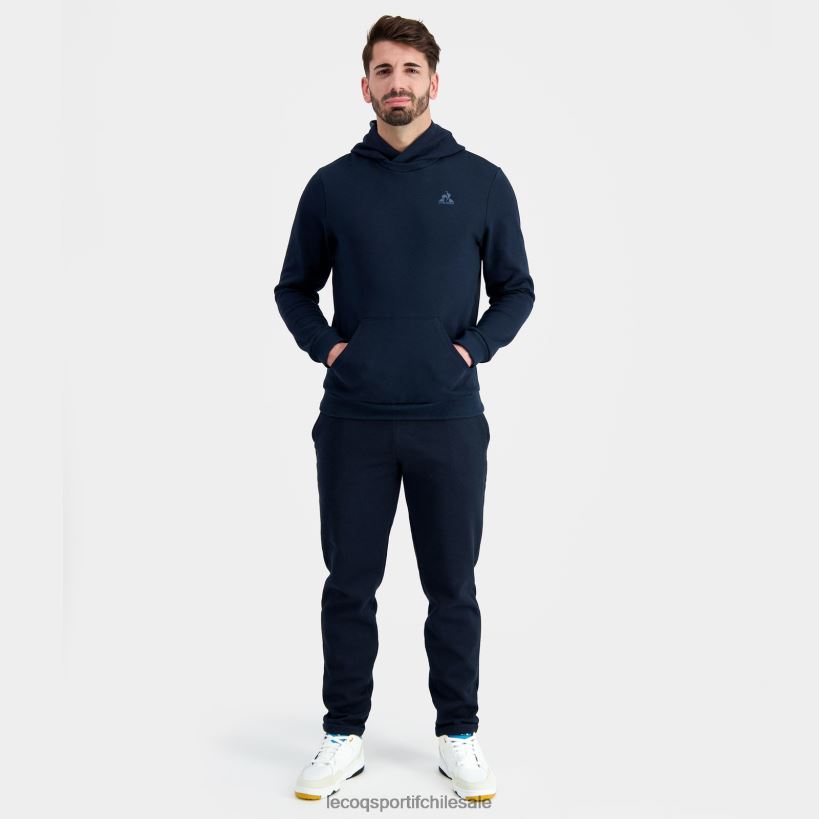hombres sudadera con capucha azul T24B211 Le Coq Sportif ropa