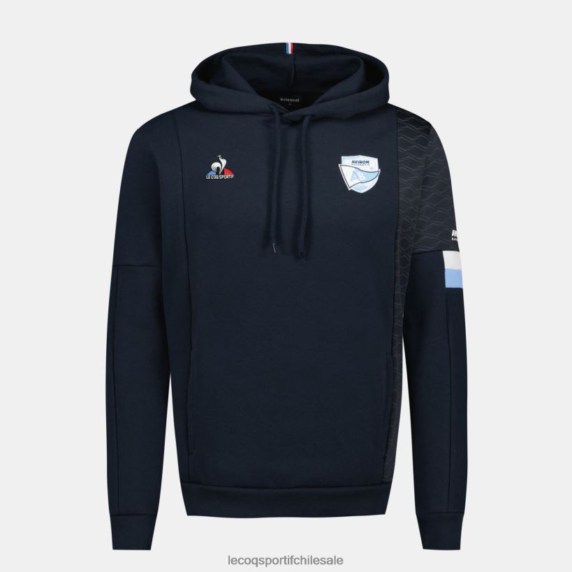 hombres sudadera con capucha azul T24B229 Le Coq Sportif ropa