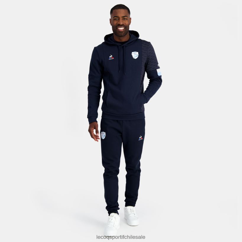 hombres sudadera con capucha azul T24B229 Le Coq Sportif ropa