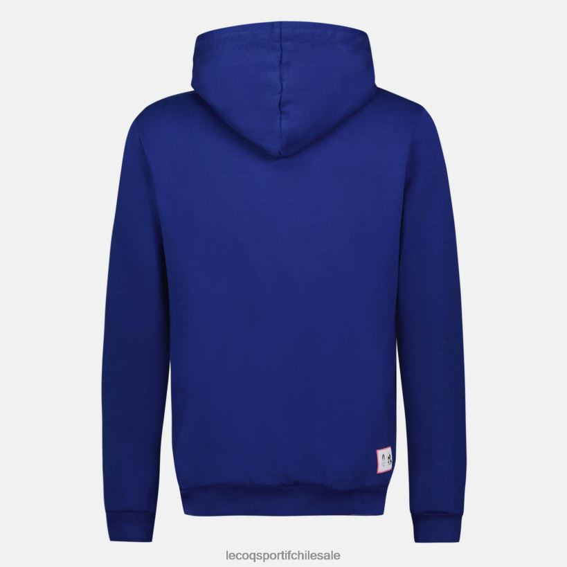 hombres sudadera con capucha azul T24B231 Le Coq Sportif ropa