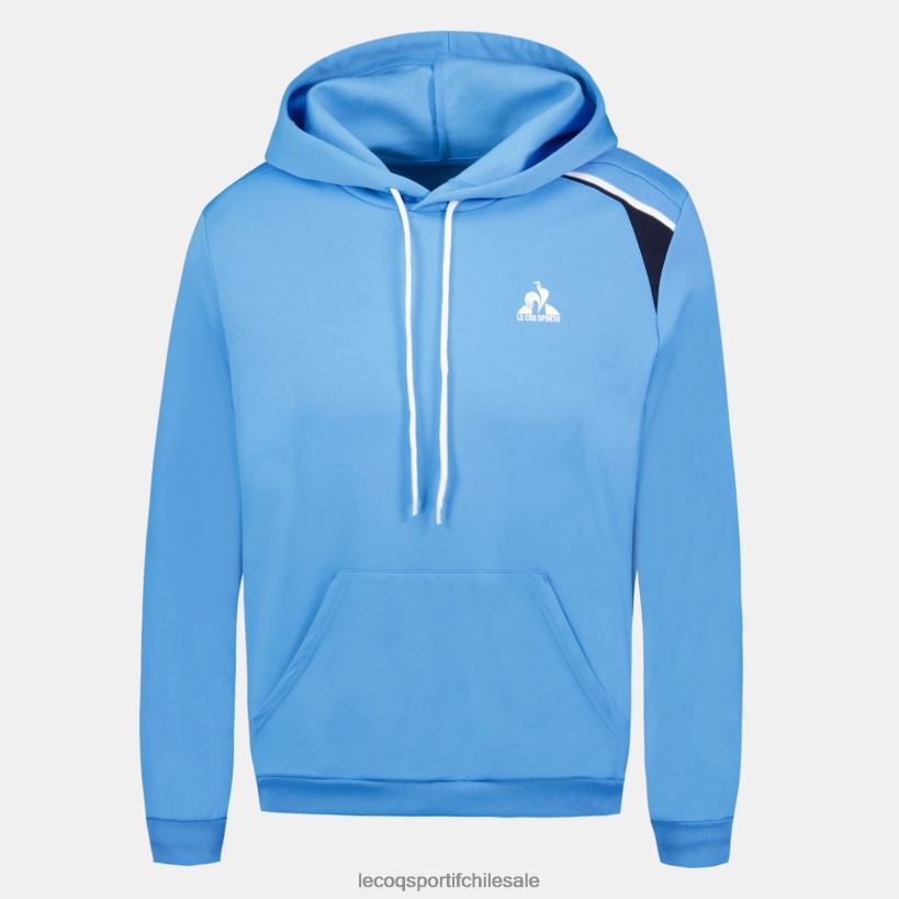 hombres sudadera con capucha azul T24B236 Le Coq Sportif ropa