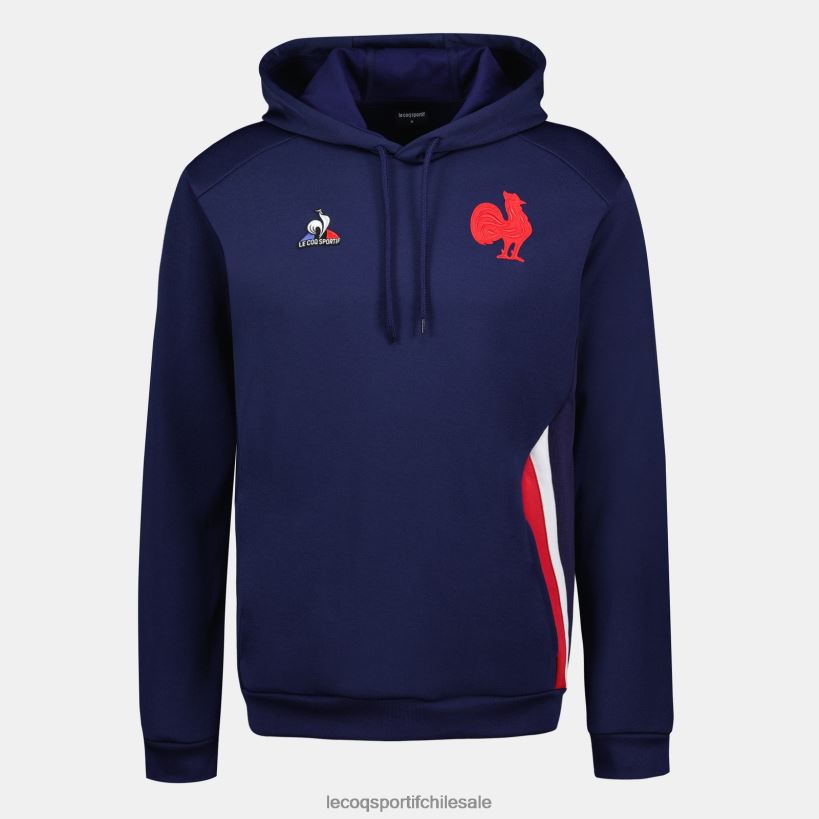 hombres sudadera con capucha azul T24B237 Le Coq Sportif ropa