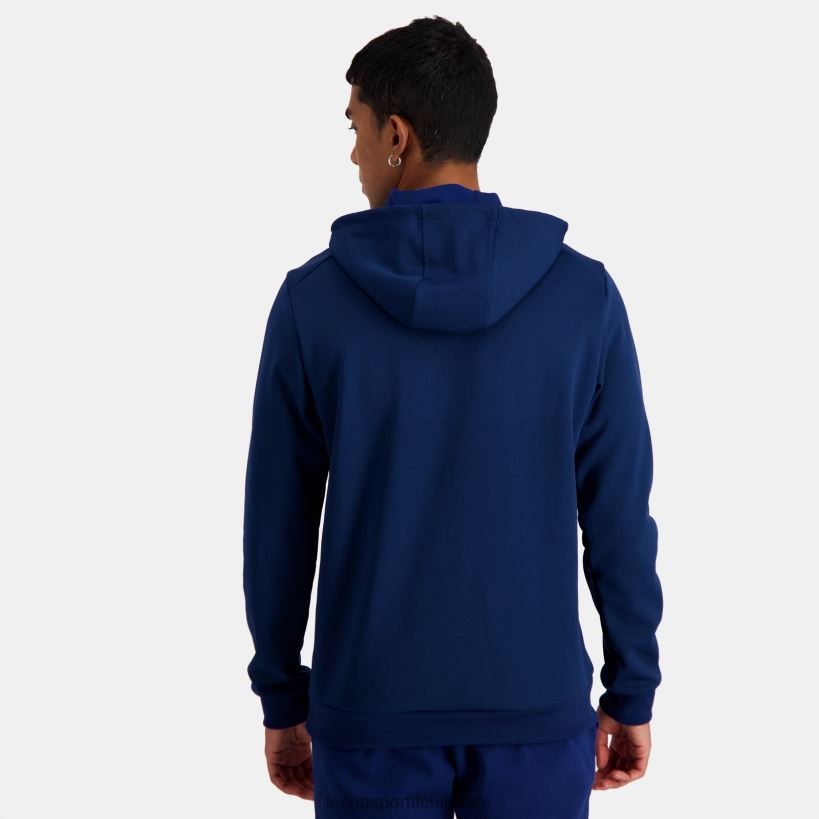 hombres sudadera con capucha azul T24B237 Le Coq Sportif ropa