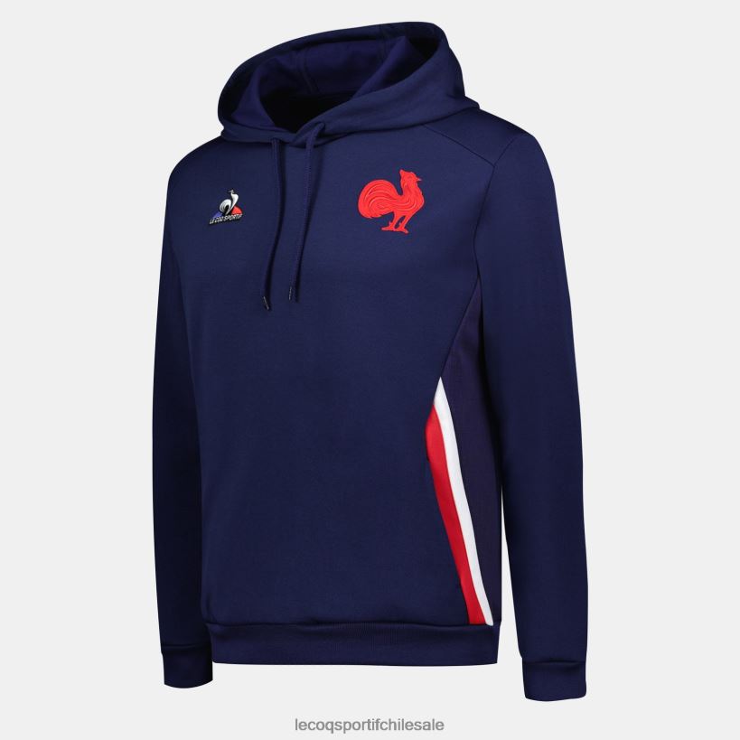 hombres sudadera con capucha azul T24B237 Le Coq Sportif ropa