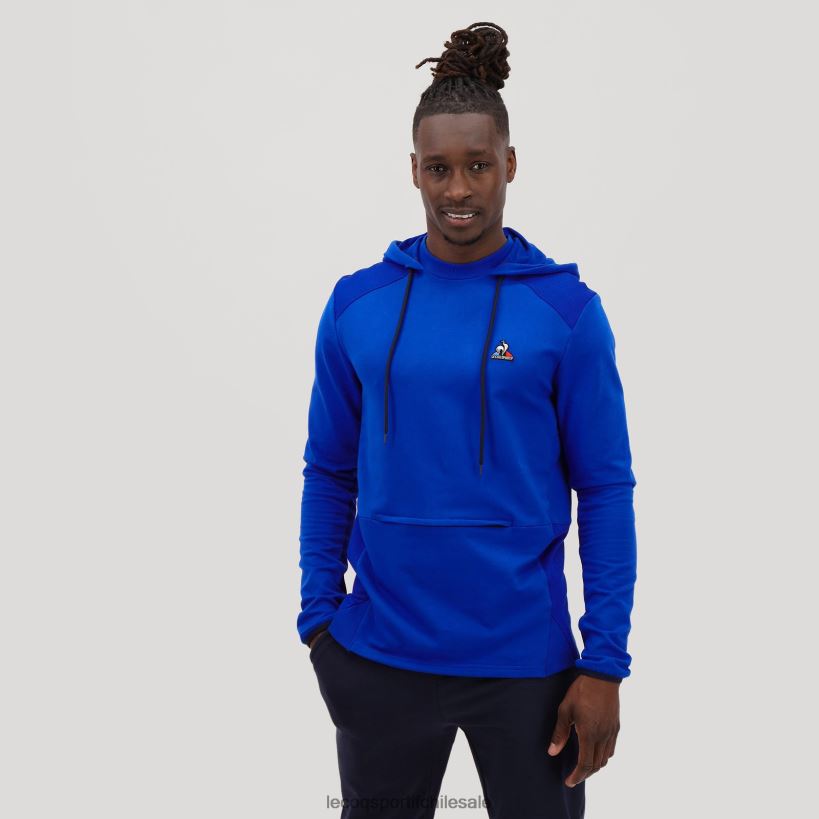 hombres sudadera con capucha azul T24B2491 Le Coq Sportif ropa