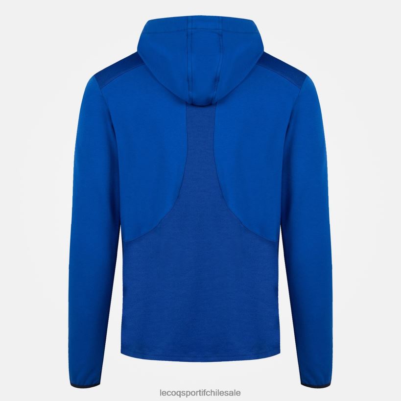 hombres sudadera con capucha azul T24B2491 Le Coq Sportif ropa