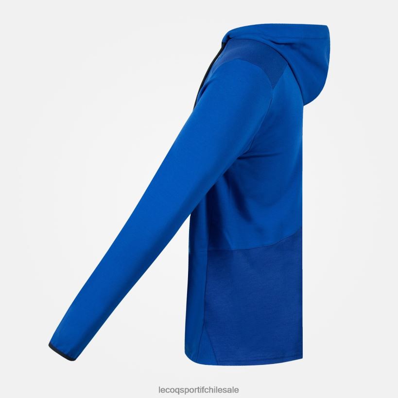 hombres sudadera con capucha azul T24B2491 Le Coq Sportif ropa