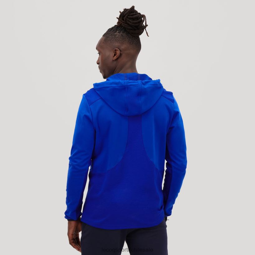 hombres sudadera con capucha azul T24B2491 Le Coq Sportif ropa