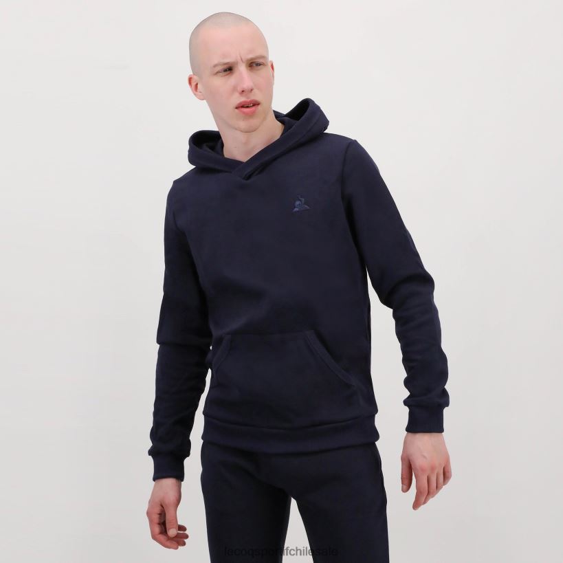 hombres sudadera con capucha azul T24B2494 Le Coq Sportif ropa