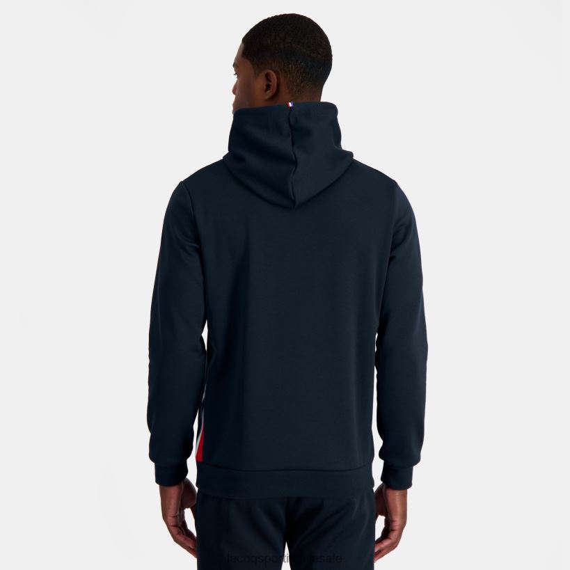 hombres sudadera con capucha azul T24B24 Le Coq Sportif ropa