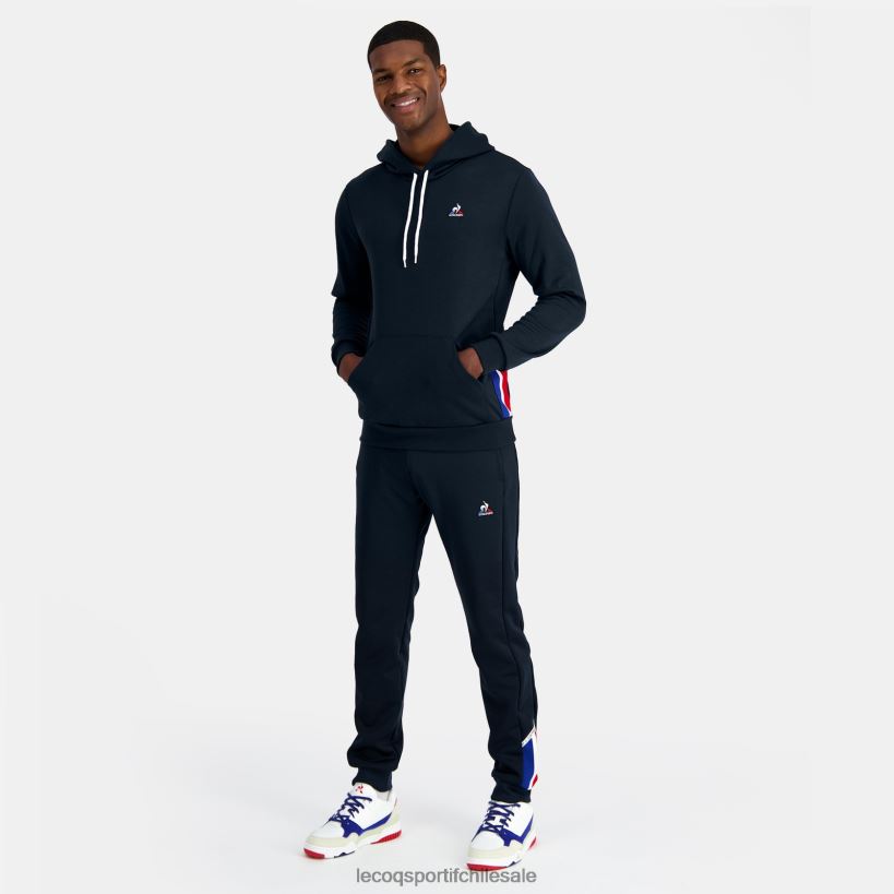 hombres sudadera con capucha azul T24B24 Le Coq Sportif ropa