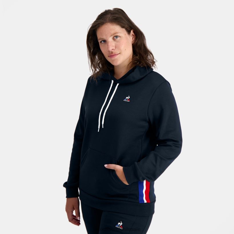 hombres sudadera con capucha azul T24B24 Le Coq Sportif ropa