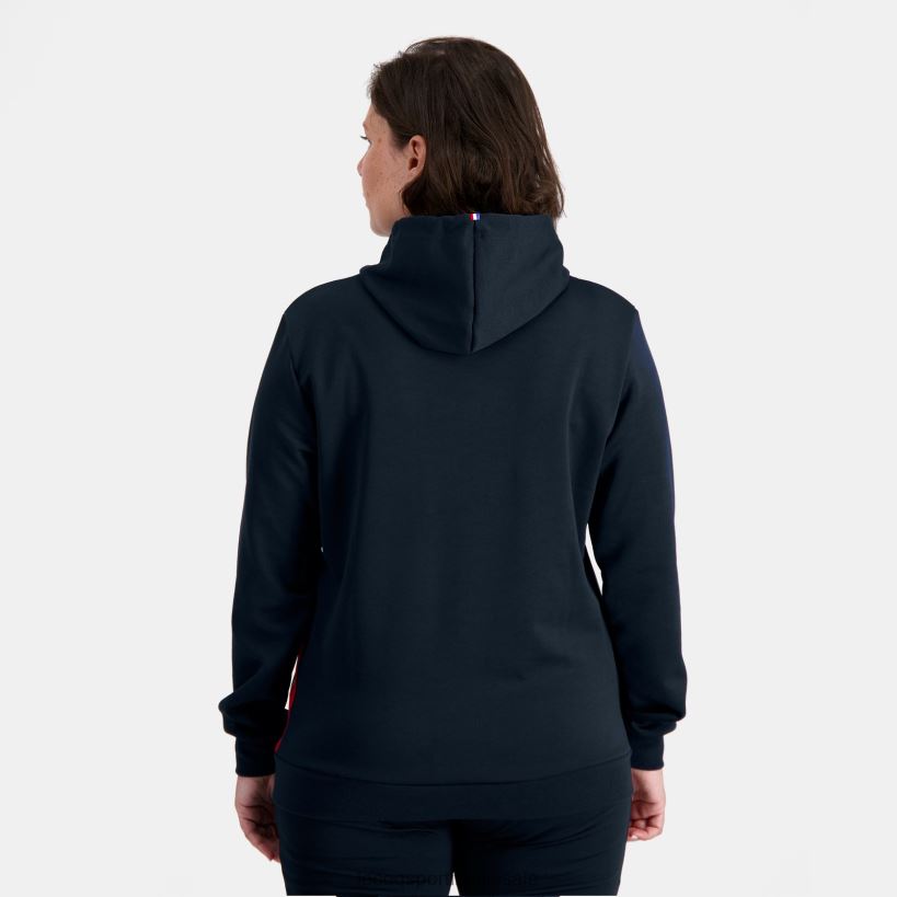 hombres sudadera con capucha azul T24B24 Le Coq Sportif ropa