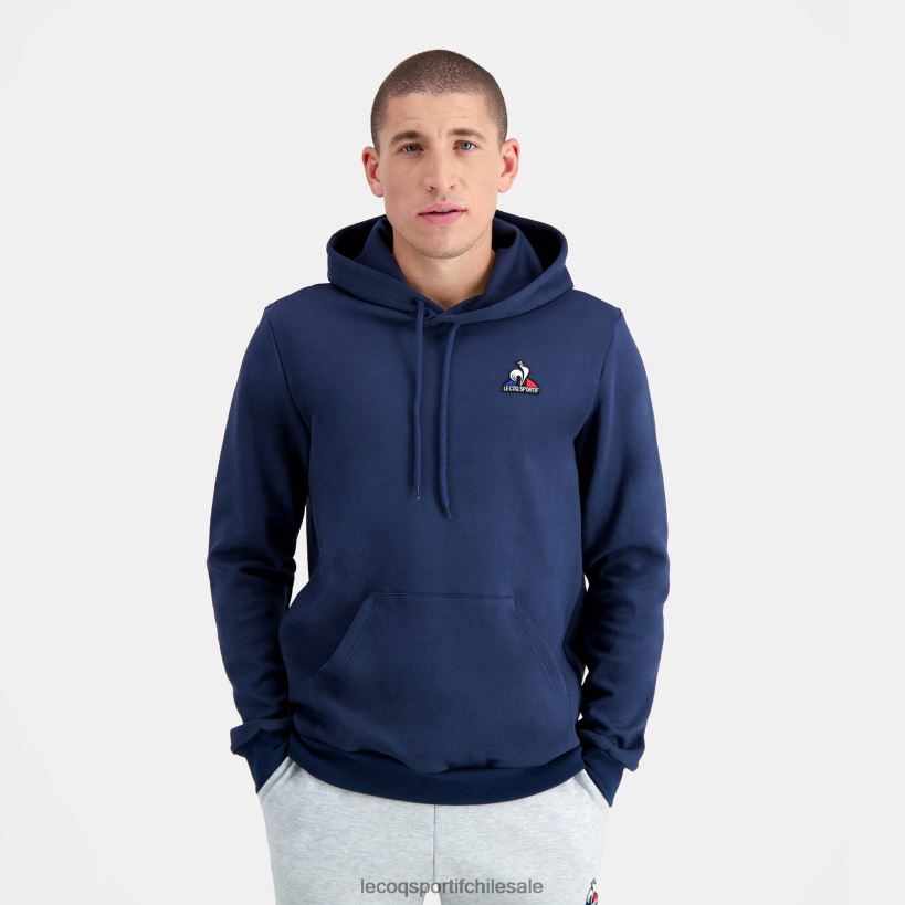 hombres sudadera con capucha azul T24B264 Le Coq Sportif ropa