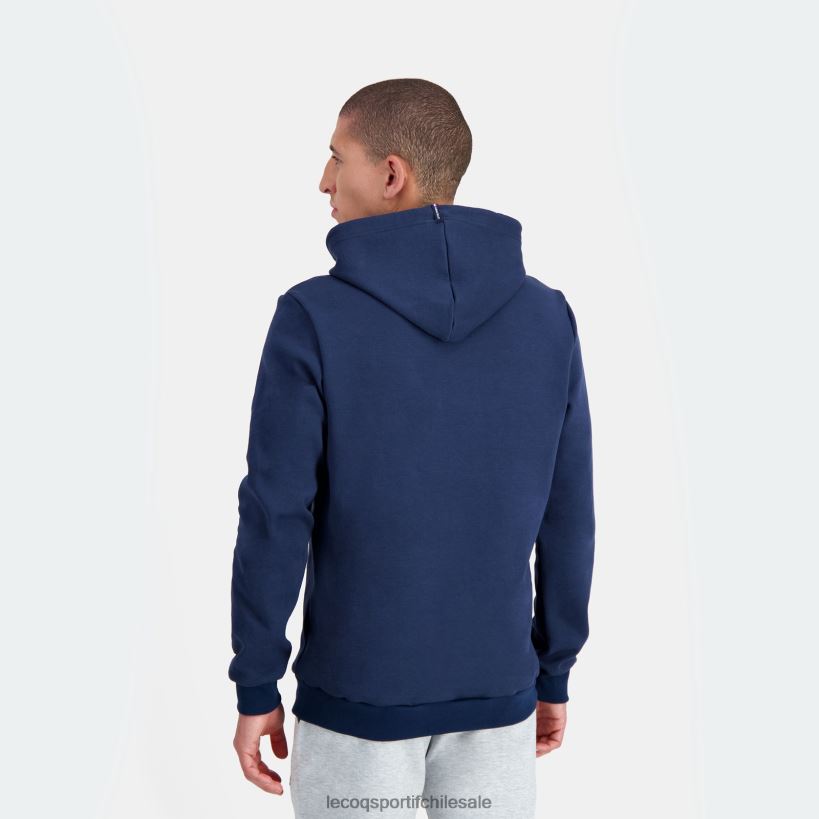 hombres sudadera con capucha azul T24B264 Le Coq Sportif ropa