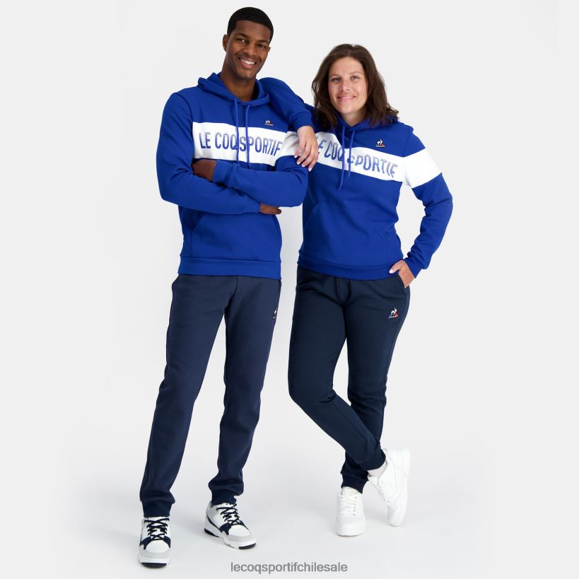 hombres sudadera con capucha azul T24B26 Le Coq Sportif ropa