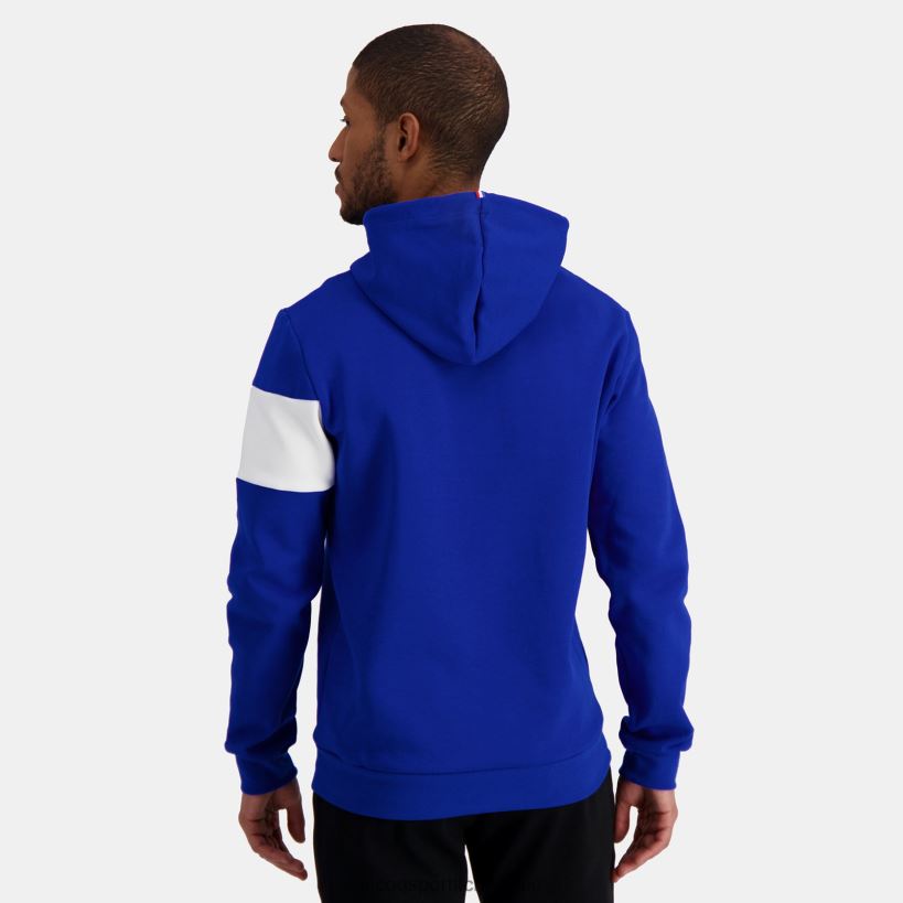 hombres sudadera con capucha azul T24B26 Le Coq Sportif ropa