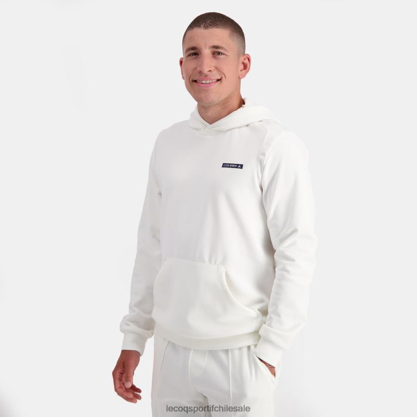 hombres sudadera con capucha blanca T24B22 Le Coq Sportif ropa