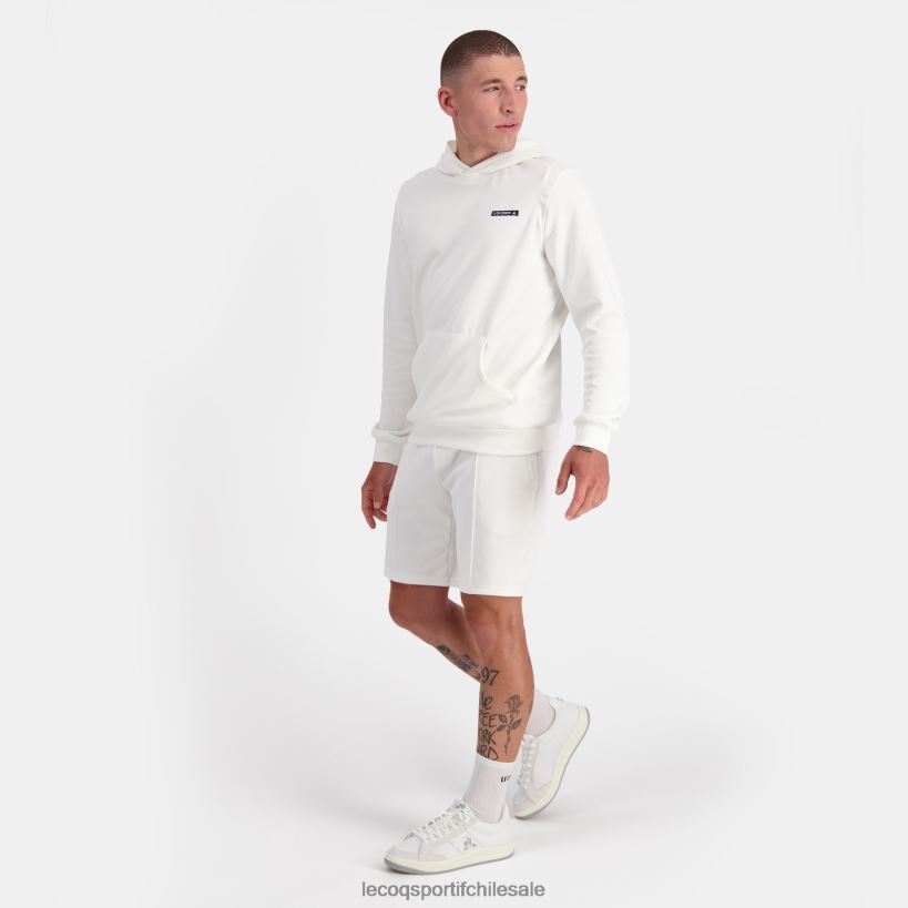 hombres sudadera con capucha blanca T24B22 Le Coq Sportif ropa