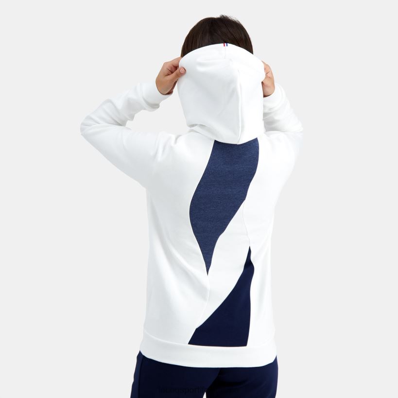 hombres sudadera con capucha blanca T24B2441 Le Coq Sportif ropa