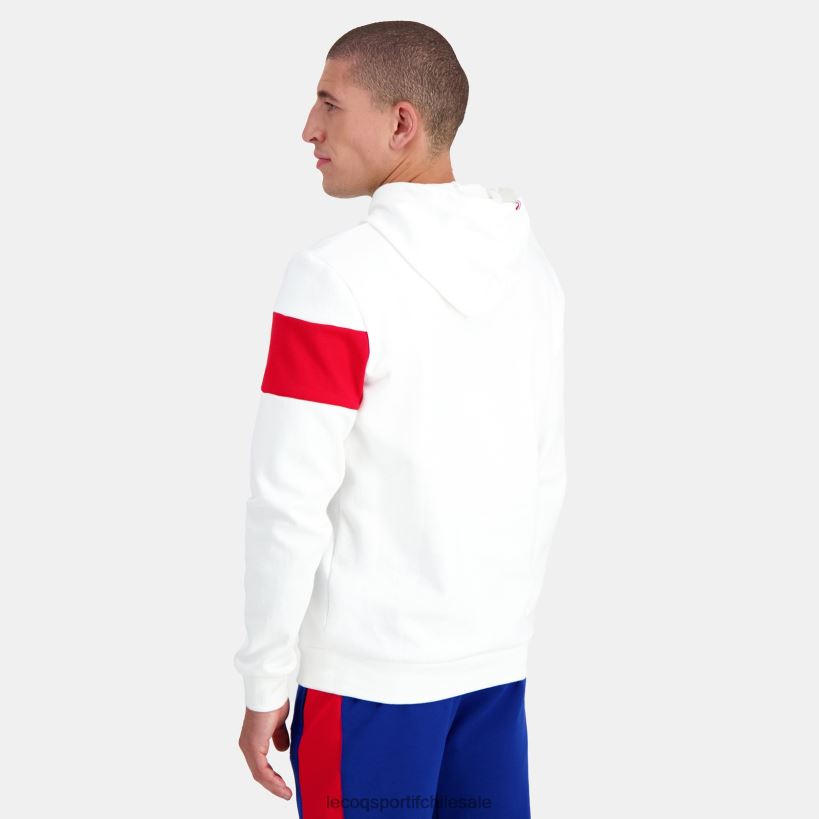 hombres sudadera con capucha blanca T24B2454 Le Coq Sportif ropa