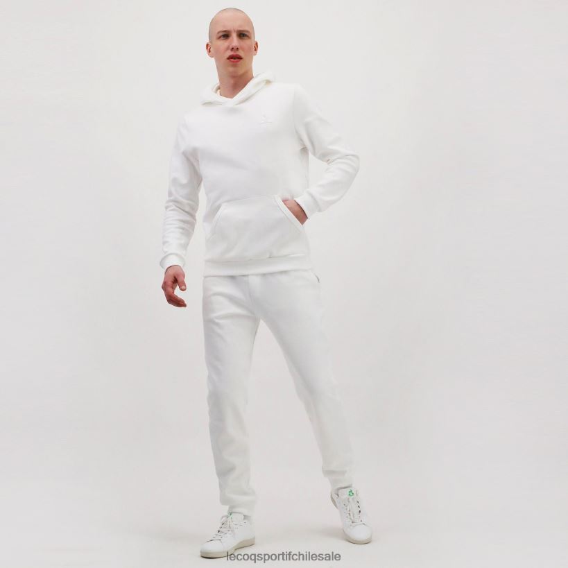 hombres sudadera con capucha blanca T24B2495 Le Coq Sportif ropa