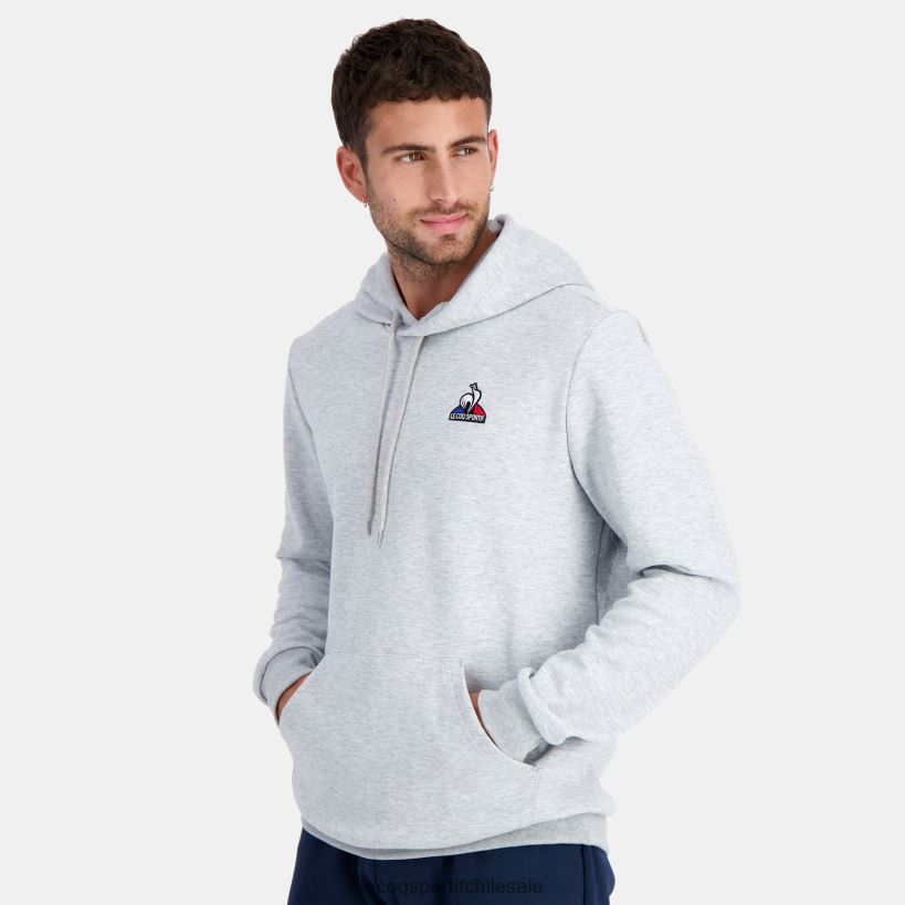 hombres sudadera con capucha gris T24B263 Le Coq Sportif ropa