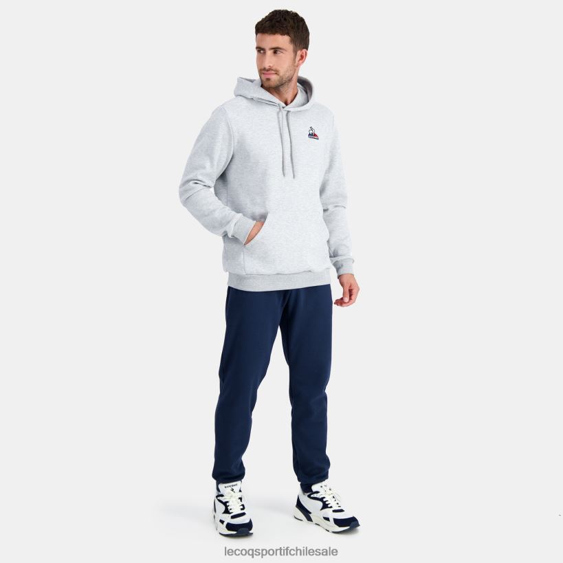 hombres sudadera con capucha gris T24B263 Le Coq Sportif ropa