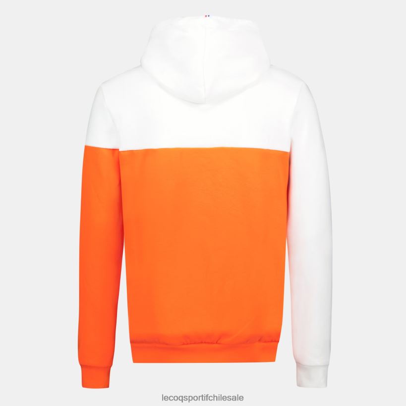 hombres sudadera con capucha naranja T24B218 Le Coq Sportif ropa