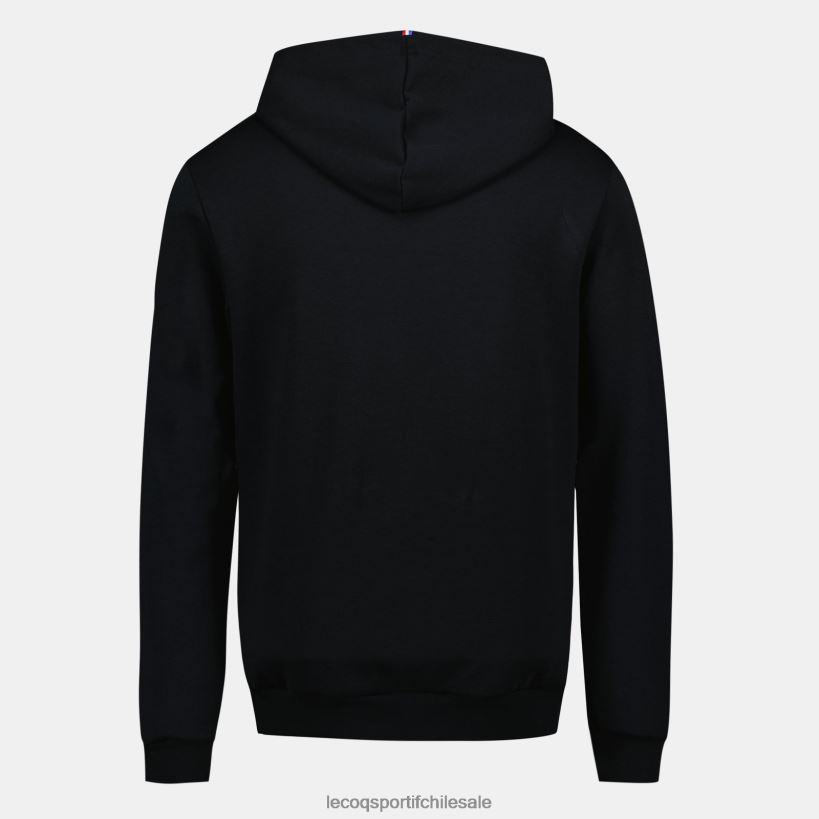 hombres sudadera con capucha negra T24B215 Le Coq Sportif ropa